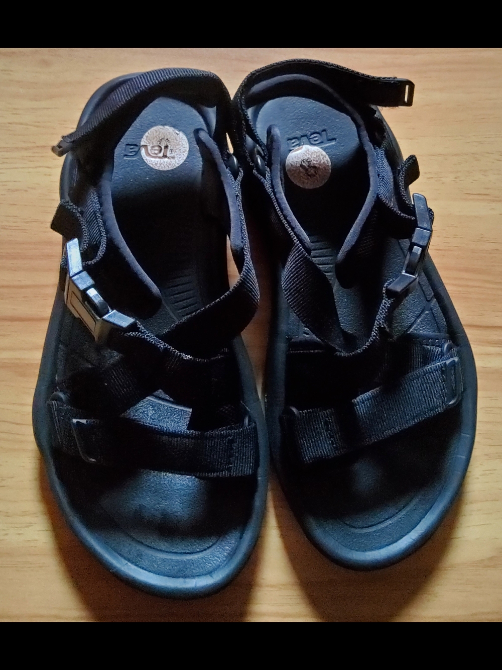 Teva Black Open-Toe Strappy Sport Sandals Listed Sz 8/ Fits Like 7.5